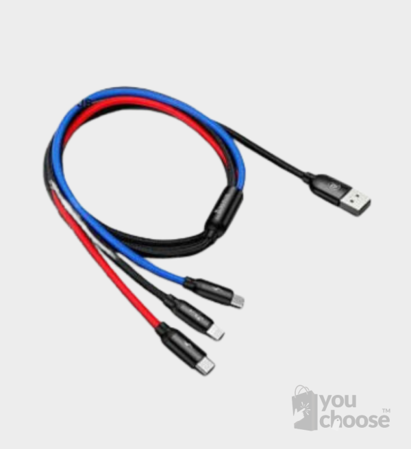 Baseus Three Primary Colors 3-in-1 Cable