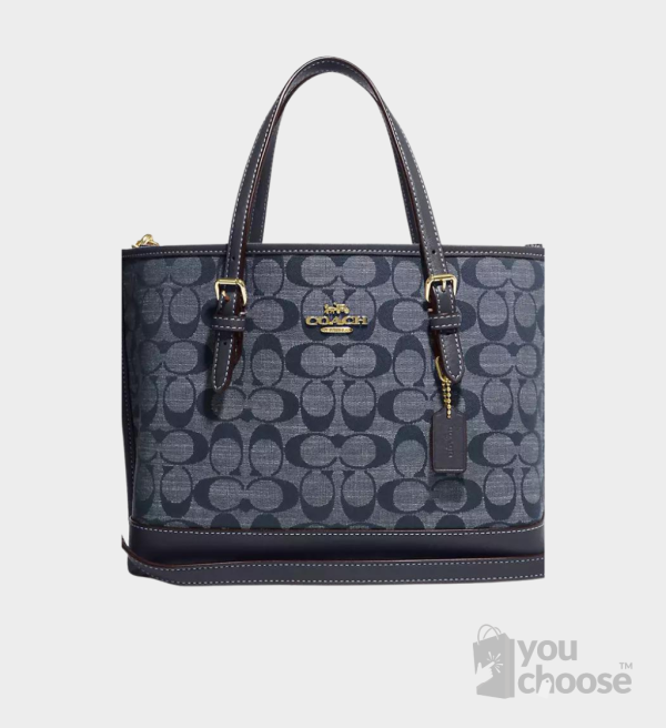 Coach Mollie Tote Bag 25 In Signature Chambray in Denim Multi CH228
