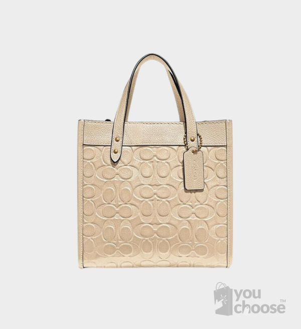 COACH Field Tote 22 In Signature Leather Satchel ~NWT~ C4829 Ivory