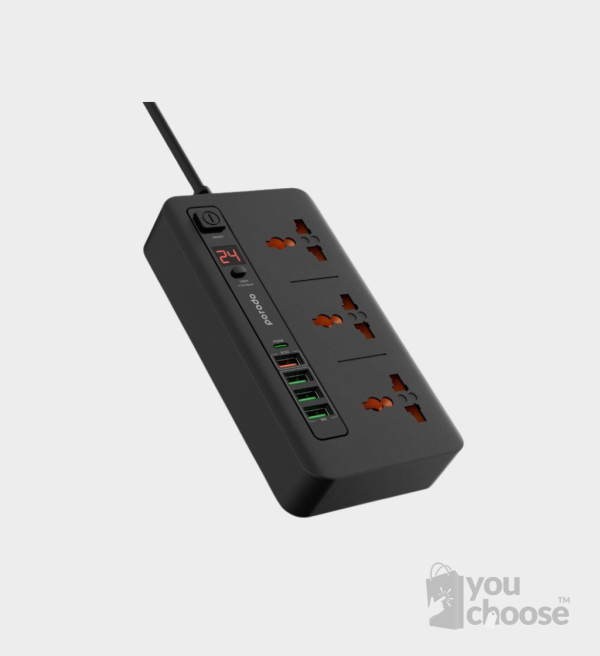 Porodo Multi Port Extension Cord 3M